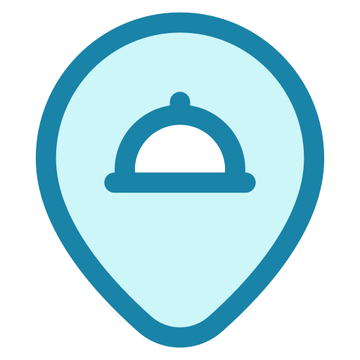 ubicación del restaurante icono gratis