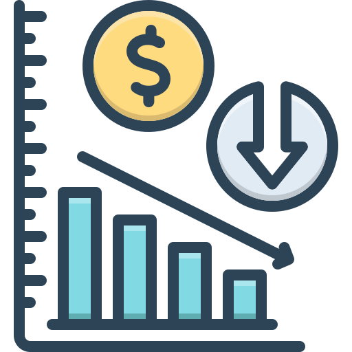 más bajo icono gratis