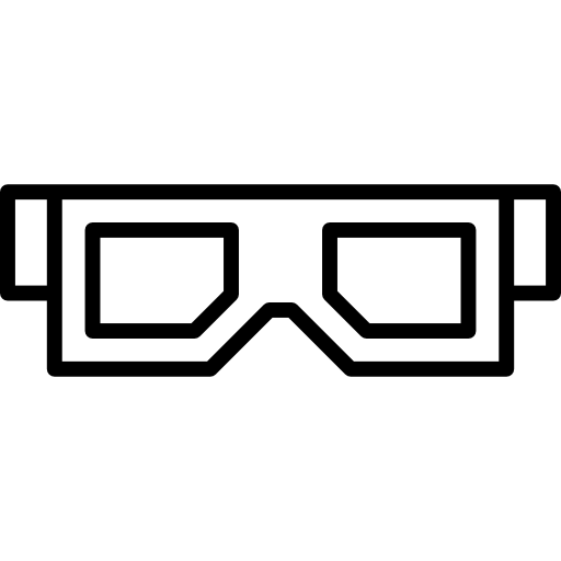 gafas 3d icono gratis