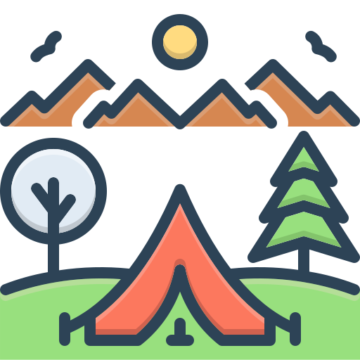 acampar icono gratis