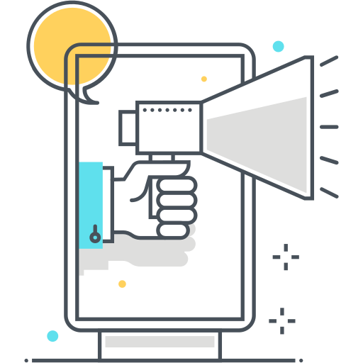 Advertising free icon