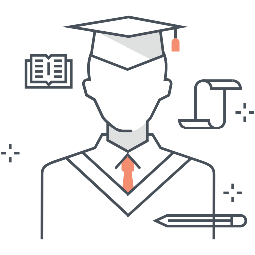 graduación icono gratis