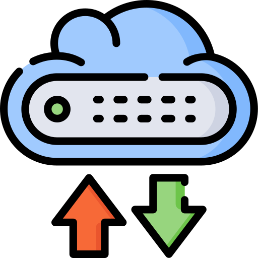 Icono De Almacenamiento En La Nube Special Lineal Color