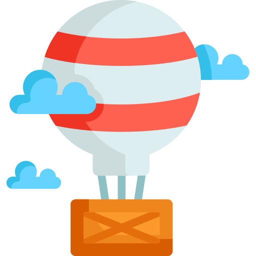 Hot Air Balloon Special Flat Icon