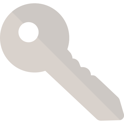 Key Basic Rounded Flat icon