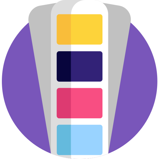 Paleta de colores icono gratis