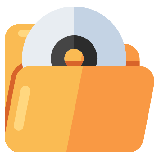 carpeta de cd icono gratis