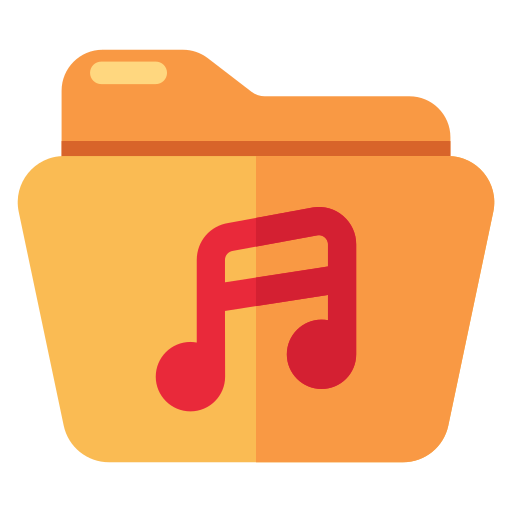 carpeta de música icono gratis