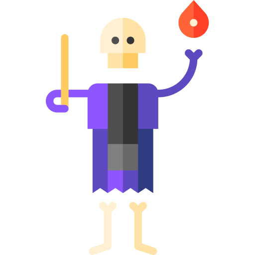 Lich Puppet Characters Flat icon