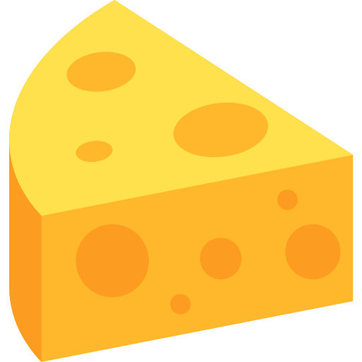 Cheese Isometric Flat icon