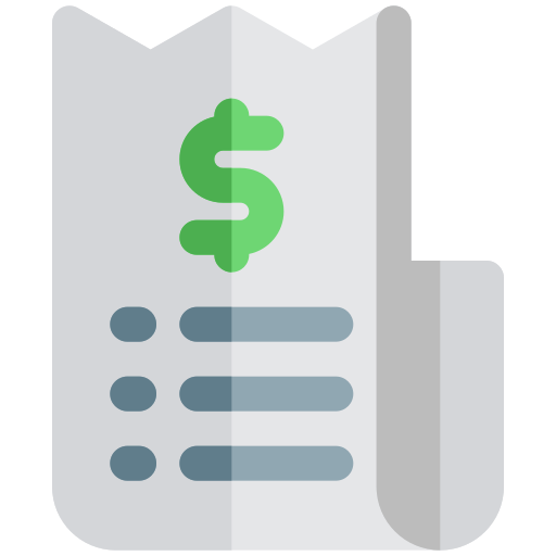 factura icono gratis