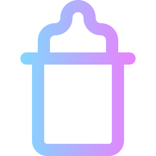 La alimentación con biberón icono gratis