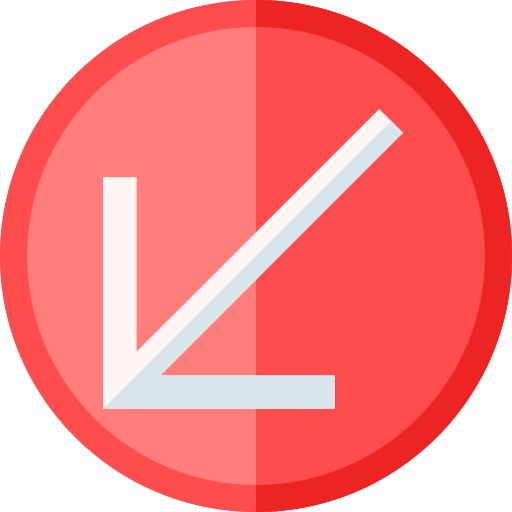 pfeil nach unten links kostenlos Icon pfeil nach unten links kostenlos Icon