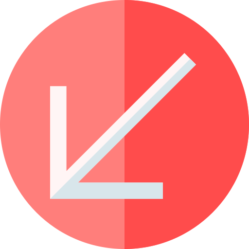 pfeil nach unten links kostenlos Icon pfeil nach unten links kostenlos Icon