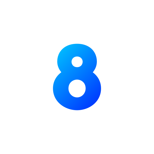 numero 8 icono gratis