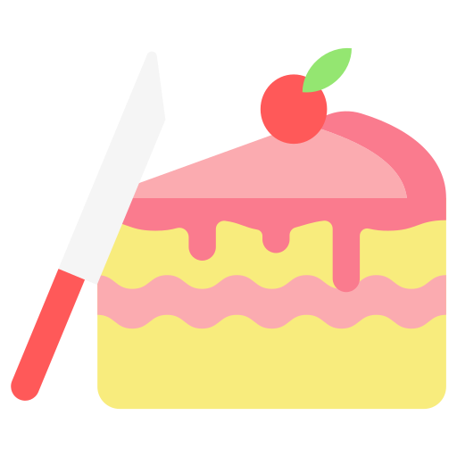 rebanada de pastel icono gratis