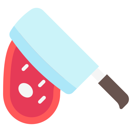 cuchillo de carnicero icono gratis