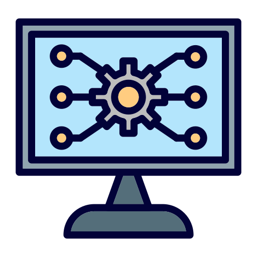 ciencias de la computación icono gratis