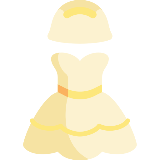 Wedding dress Kawaii Flat icon