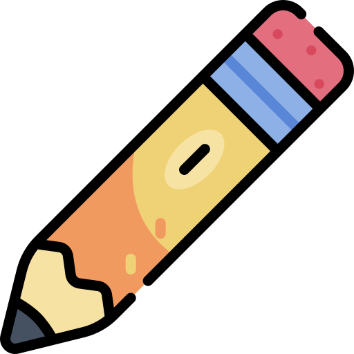 Pencil Kawaii Lineal color icon