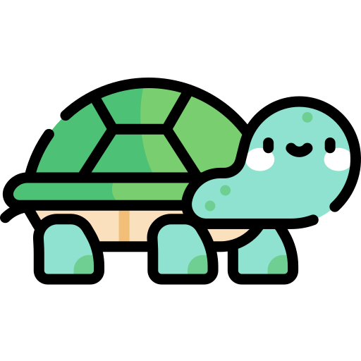 Turtle Kawaii Lineal color icon