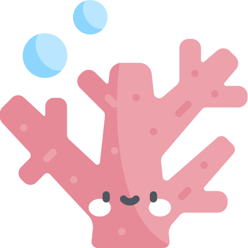 Coral Kawaii Flat icon