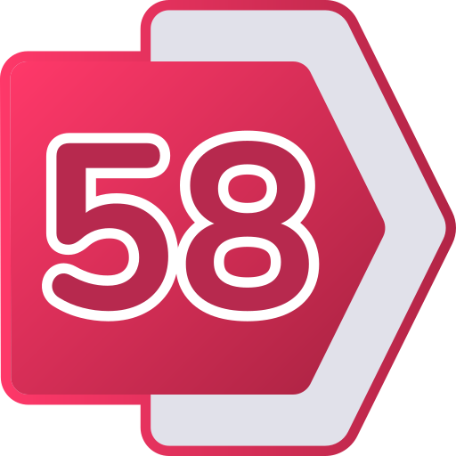 cincuenta y ocho icono gratis