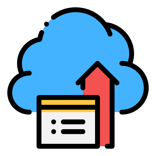 base de datos en la nube icono gratis