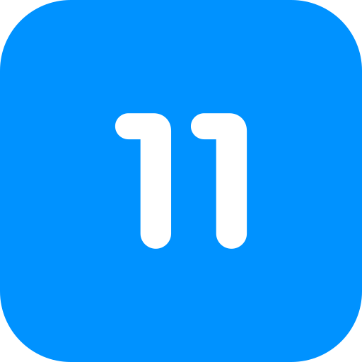 número 11 icono gratis