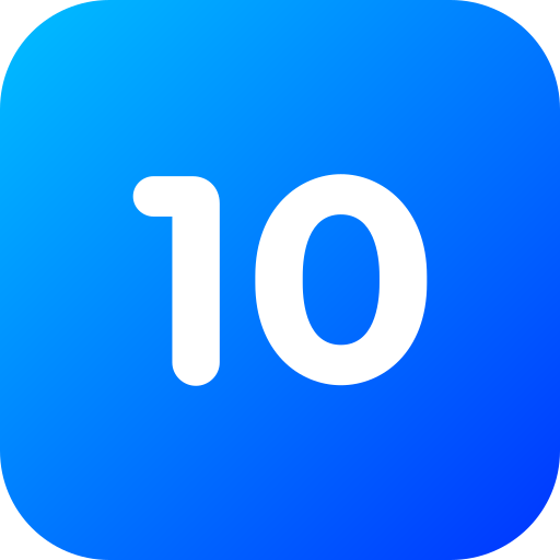 Number 10 free icon
