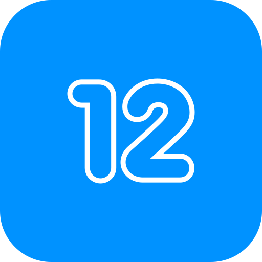 nummer 12 kostenlos Icon