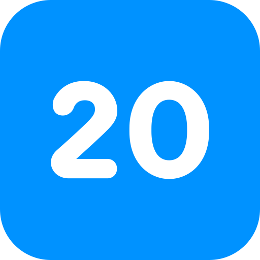 nummer 20 kostenlos Icon