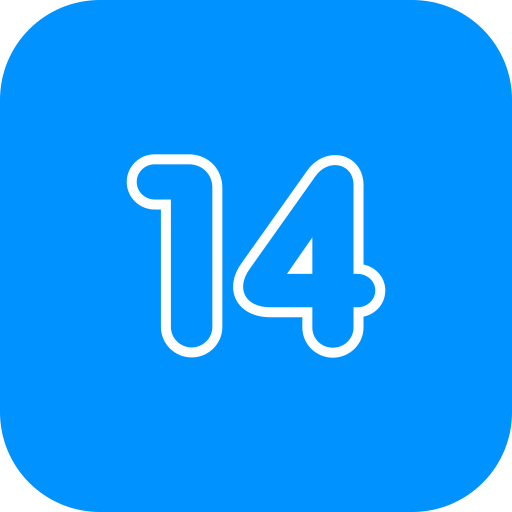 Number 14 free icon