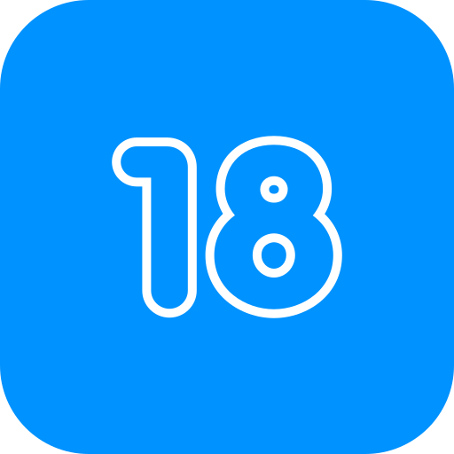 numéro 18 Icône gratuit numéro 18 Icône gratuit