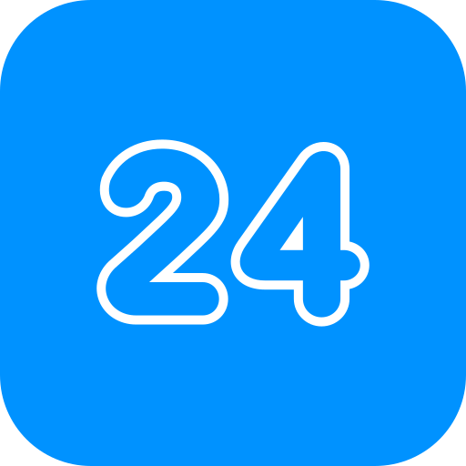 numéro 24 Icône gratuit numéro 24 Icône gratuit