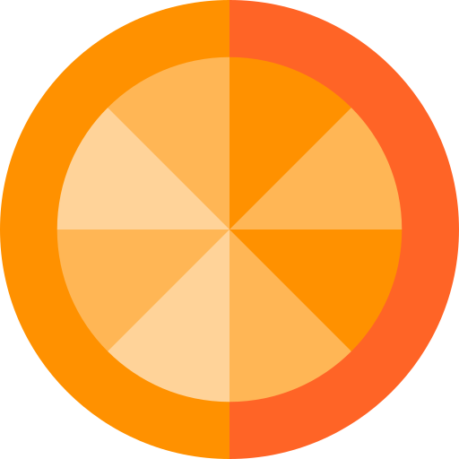 Orange Basic Straight Flat icon