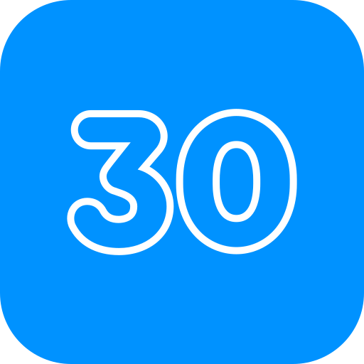 Number 30 free icon