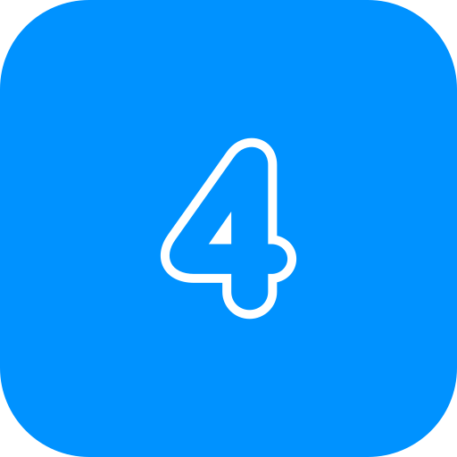 Number 4 free icon