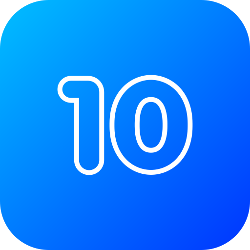 Number 10 free icon