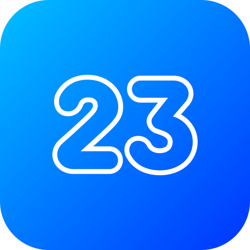 Number 23 free icon Number 23 free icon