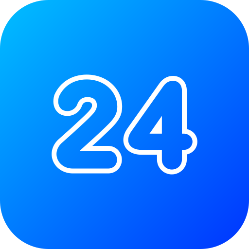 Number 24 free icon Number 24 free icon