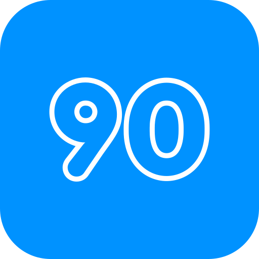 90 Icône gratuit 90 Icône gratuit