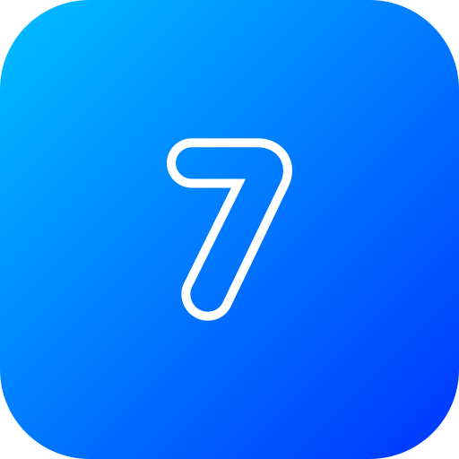 numero 7 icono gratis