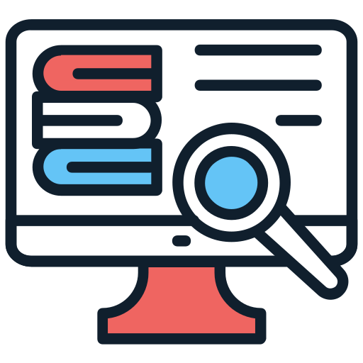 investigación en línea icono gratis