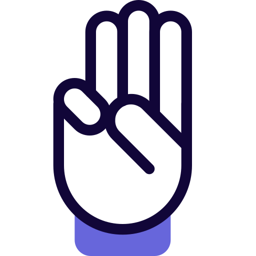 Three free icon Three free icon