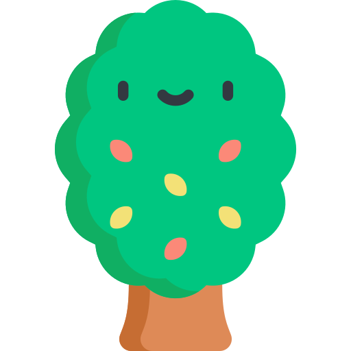 Tree Kawaii Flat icon