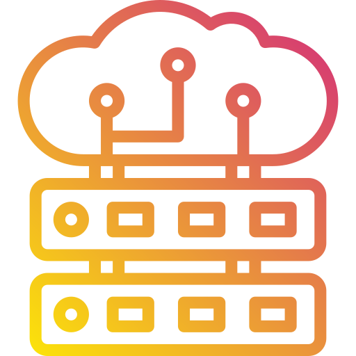 La computación en nube icono gratis