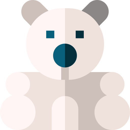 Oso de peluche icono gratis