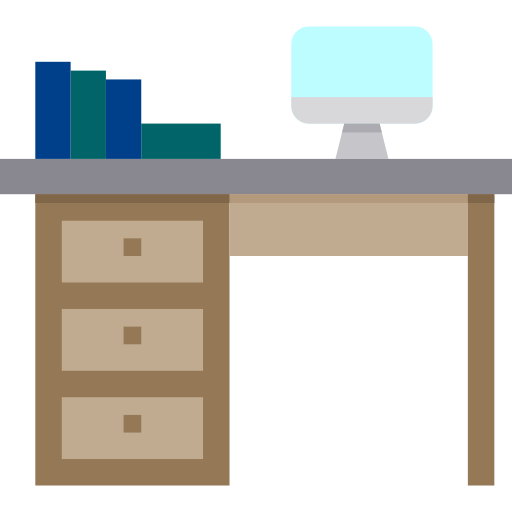 Desk Payungkead Flat icon