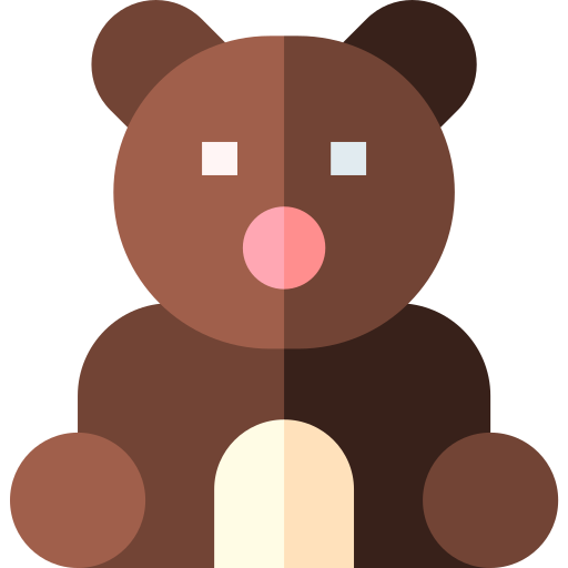 Oso de peluche icono gratis